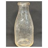 (K) Selected Dairies One Quart Milk Bottle