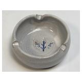 (K) Ceramic Tobacco Leaf Ashtray Stamped By Maker