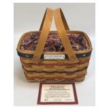(H) LONGABERGER 2002 BEE BASKET COMBO- BASKET,
