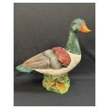 (M) Vintage Hand Painted Ceramic Duck 13.5ï¿½ Tall