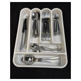 (K) Drawer Organizer With Several Pieces Of Reed