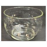 (K) Princess House Heritage Etched Crystal Glass