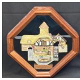 (K) David Winter Cottages Octagonal Wall Hanger