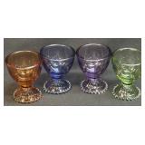 (K) Multi Colored Shot Glass Set Of 4