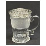 (K) Athens Frosted Leaf Clear Glass After Dinner