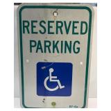 (I) 12ï¿½ x 18ï¿½ Aluminum Reserved Parking Sign For