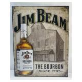 (I) 12.5ï¿½ x 16ï¿½ Metal Sign Jim Bean Bourbon