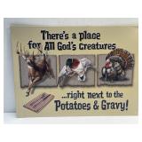 (I) 12ï¿½ x 16ï¿½ Metal Man Cave Sign