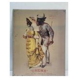 (I) 11ï¿½ x 14ï¿½ Crï¿½me Oat Meal Toilet Sign