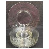 (L) 9 Laurel Leaf luncheon Plates 8"