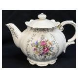 (L) Tilso Musical Tea Pot: Hand-Painted Floral