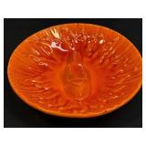 (L) Hargreaves 1034-H USA Orange Pottery Fish