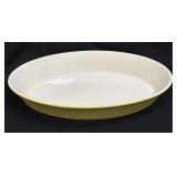 (L) Villeroy & Boch Yellow Ribbed Oval Casserole