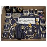(H) 25 PCs Western/Horses Jewelry-Belt Buckles,