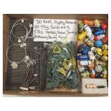 (H) Jewelry and Toys Lot- 30 Asst Mighty Beanz,