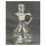 (K) Vintage Anchor Hocking Clear Glass Oil Or
