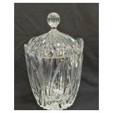 (L) Block Crystal Wyndham Biscuit Cut Glass