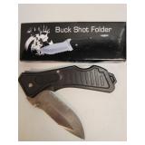 (I) Knife Buck Shot Folder 18-285B with Box