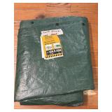 (H) 12ï¿½ X 25ï¿½  Green Tarp (Mouse Damage Pictured)