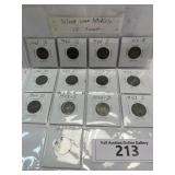 (13) Silver War Nickels