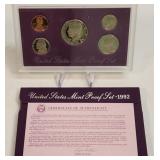 (I) United States Proof Set 1992