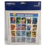 Super Heroes Collectible Postage Stamps $.39 Each