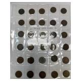 30 Indian Head Pennies All of Which Have Clear