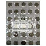 (30) V-Nickels All with Visible Dates