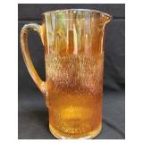 (I) Jeannette Glass Marigold Tree Bark Carnival