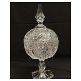 (I) Vintage Crystal Cut Glass Candy Dish Cookie