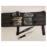(I) Set of 12 Throwing Knives with Case New as
