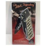(H) Dale Earnhardt Lock Blade Knife in Blister