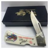 (H) Dale Earnhardt 1998 Lock Blade Knife New in