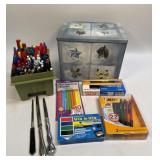 (J) Christmas Collector Tin With Several Assorted