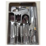 (D) Drawer Organizer and Utensils As Pictured