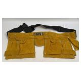 (H) Leather Tool Belt, Multi-Pocket Quick Release