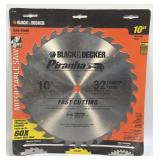 (H) B&D 10ï¿½ 32 Teeth Fast Cutting Miter Table Saw