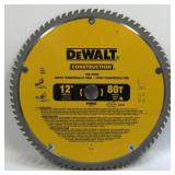 (H) DeWalt 12ï¿½ 80 Teeth Fine Finish Saw Blade NEW