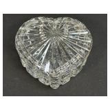 (K) Crystal Heart Shaped Trinket Box Dish Jewelry