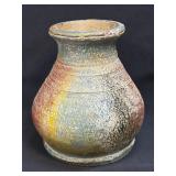 (K) Handmade Pottery Textured Vase 7ï¿½