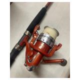 (G) Berkeley Reel on a Berkeley 7ï¿½ Fiberglass Rod
