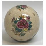 (I) Vintage Porcelain Ball Crackle Glaze Pink