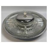 (J) Vintage Kromex 1972 Revolving Lazy Susan