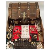 (I) Lg Collectible Pirates Treasure and Jewelry