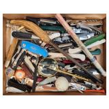 (I) Lot of Assorted Knives, Cork Screws and more