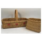 (M) 2 Woven Baskets As Pictured