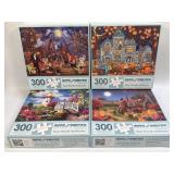 (K) 4 Assorted Puzzles As Pictured-All Have Been