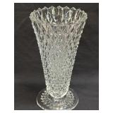 (M) Vintage Indiana Glass Diamond Point Clear