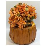(K) Fall Themed Floral Arrangement In Pumpkin