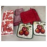 (J)  Kitchen Towels and Pot Holders